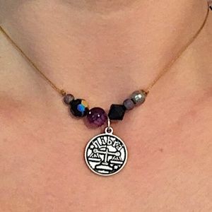 Libra Astrology choker necklace